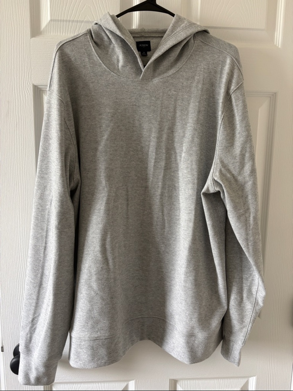 J. Crew Gray Hooded Pullover Sweatshirt